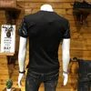 Tshirts masculina Silver Diamond Tshirt de alta qualidade Roupas de designer de verão Pescoço redondo preto para manga curta 230331