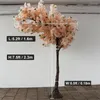 Dekorativa blommor Champagne Artificial Cherry Blossom Big Tree High Simulation Sakura For Home Garden Outdoor Decor Chuldedekorationer