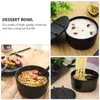 Bowls Bowl Japanese Soup Lid Melamine Noodle Ramen Cereal Lids Salad Black Rice Miso Dessert Instant Japan Mixing Dish Pho Soba