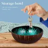 Bowls Nut Holder Nuts Candies Storage Keys Snack Bowl Shell Bamboo Candy Container