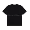 Herren T-Shirts Design Logo Briefdruck Kurzarm High Street Atmungsaktives T-Shirt Lässige Mode Paar Top Schwarz Weiß