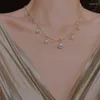 Chains French Court Multi-Layer Fairy Pearl Clavicle Chain Necklace For Women Fashion Princess Style Tassel Classic Vintage