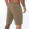 Pantanos cortos de algodón shorts casuales de algodón para hombres gimnasio Fitness culturismo Bermudas Summer Crossfit Entrenamiento Pantalones cortos Bottoms