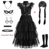 Cosplay Wednesday Movie Dresses Cosplay Costume For Girls Kids Carnival Party Vestidos Children Birthday Outfits Ball Gowns 5-14Y 230331