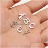 Charmes De Mode Initiale Sier 26 Anglais Alphabet Lettre Charme Pendentifs Pour Femmes Homme Diy Collier Bracelet Fabrication De Bijoux Az Dhgarden Dhgae