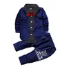 Kläder sätter efter temperament Boy Bow Tie Accessories West Jacket Pants Wedding Flower Girl 1 4 Year Fashion Quality Child Clothes 230331