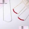 Pendentif Colliers Nouvelle Arrivée Hoop Cristal Collier Pour Femmes Mode Élégant Miticolor Sier Or Chaîne Bijoux Giftz Drop De Dhgarden Dhjhw