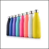 Water Bottles 500Ml Sports Bottle Cycling Cam Stainless Steel Double Wall Vacuum Vaso Insation Keep Warmer Flasks Drop Delivery Home Dh8Jo