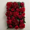 Dekorativa blommor Bruiloft 3D Bloem Wandpaneel Runner Wedding Kunstzijde Rose Pion Achtergrond Decoratie 10 STKS/PARTIJ DIY