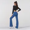 Jeans de jeans femininos Cintura alta para mulheres moda slim jeans flare y2k streetwear roupas mulheres calças casuais calças 2303331