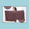 Bath Robe Solid Color Magic Towel Lady Girls Spa Shower Body Wrap Girl Wearable Bathrobes Skirt Drop Delivery Home Garden El Supplies Dhc1A