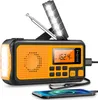 Radio 2023 DAB FM AM Bluetooth Emergency Solar Mottagare Hand Crank Dynamo Outdoor LED SOS S 230331