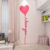 Naklejki ścienne Kreatywny balon 3D Nakładka ścienna dziewczyna sypialnia tapeta dekoracja Dekoracja salonu