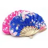 Party Favor Chinese Classic Style Bamboo Folding Fan Summer Vintage Flower Fold Hand Hold Dance Perform Supplies RRB16123 Drop Deliv DHAQ2