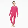 Pigiami per bambini "pajamas cotton set girls" pigiama set primaverile inverno bidoni abiti da ragazza solido per bambini pigiami 230331