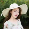 Широкие шляпы Brim пляж Sun Hat Шляпа гибкие женщины красочные шапки Большой соломенные лук бейсболки спорт для мужчин сухой Fitwid