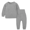 Pyjamas Vanliga Todd och Baby Girls Boys 'Home Clothing Lingerie Shirtwaist Pants Set Children's Pyjamas Children's Pyjamas 1-8 år 230331