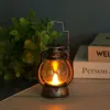 Feestbenodigdheden Vintage LED Kerosene Lamp Oil Lantern Classic Chamber Hurricane Lampen Decoratieve olielamp voor binnengebruik Huis tafelblad Decor en noodverlichting