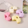 New Candy Bowknot Hair Claw Ribbon Clips Women Girls Matt Plastic Big Bow Ponytail Holder Hair Clamps Crab Barrettes S2024