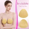 Breast Pad Strapless Sticky Bra Lift up Backless Double Sided Adhesive Air holes Clear Straps Slip under Dress Pasties 230331