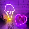 Nocne światła hurtowe LED Neon Night Light znak do pokoju dziecięcego Pokój dla dzieci sypialnia Dekoracja ślubna znak ścienny znak Neon Lampa Xmas Prezent P230331