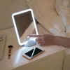 Night Lights C2 LED Makeup Mirror Hand Chargeable With Light Ladies Storage Magnetic On The Back Lamp Desktop Vanity Bedroom