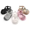 Sandały Summer Baby Girls Buty Dzieci Flip-Flops Bowknot Baby Girl Sandals Miękkie sandały dla niemowląt 0-18m Z0331