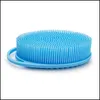 Badborstels Sponzen Scrubbers Sile Body Scrubber Loofa Dubbelzijdige exfoliërende doucheborstels voor kinderen Mannen Dames Drop levering Dhka8