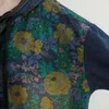Damskie okopy długie dżinsowe wiatrówki dżins w stylu etnicznym dla kobiet drukowana streetwear swobodny kowbojski hoat z kapturem Singlebreasted Płaszcz 230331