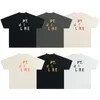 Camiseta Masculina Designer Casual Mangas Curtas Moda Impressão de Cartas de Alta Qualidade Homens Mulheres Hip Hop Tees Tamanho S-XL