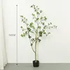 Fleurs décoratives 210 CM Artificielle Vert Planté Camélia Arbre En Pot Vêtements Boutique Fenêtre Étage Plante Simulé Toon