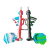 Tubos de fumantes Tubo Ak47 Forma Silicone Nectar Dab Collector 26 ml Tubo de fumaça portátil com titânio Dab palha Rigas de óleo