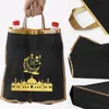 Pacotes de bolsas de pacote de embalagem de embrulho eid Mubarak Ramadan decoração de decoração islâmica de eid alfitr de alface com alça para negócios 2303331