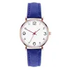HBP Classic Ladies Watches Casual Business Watch skórzany pasek Łatwy do odczytania cyfrowy ruch kwarcowy ruch elektroniczny zegarek