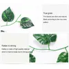 Decorative Flowers 12Pcs Artificial Plants Hanging Vine Outdoor Self-Assembly Leaf Garland Wedding Business Office Gifts Type1