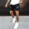 Shorts para hombres Fitness Fitness Bodybuilding Shorts Gimnasios Entrenamiento Masculino Avistable 2 en 1 Doble Deck Sportswear Sportswear Jogger New Beach Shorts Men W0327