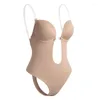 Intimo modellante da donna Reggiseno modellante per tutto il corpo Body senza schienale Perizoma Invisibile Tummy Control Shapewear Guaina Dimagrante Intimo