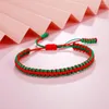 Strand Boho Tressé Bracelet Pour Femmes Ethnique Tibétain Chanceux Bracelets Bracelets Coloré Fil Noeuds Tissé Corde Amant Amant Bijoux