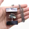 Chains Natural Freshwater Shell Necklace Pendant Square Carve Tree Shape Mother Of Pearl Exquisite Charms For Jewelry Making Accessorie