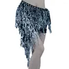 Stage Wear Fringe Triangle Hip Scarf Belly Dance Belt Bellydance Skirt Costumes For Women Tassel Sequins Rave Outfit Festival Clothing 2023