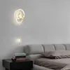 Настенные лампы скандинавские легкие роскошные прикроватные лампы творческая личность рога в спальне вход в живые фоновые