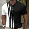 Polos masculinos 2023 Novo verão Casual Casual Casual Manga Polo Polo Company Personal Polo Cirtle Cotton Cotton Men e Women's Mesmo estilo