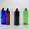 収納ボトル到着500ml x 10ペットボトル陽極酸化アルミニウムローションポンプ液体ソープシャンプー空の化粧品包装コンテナ