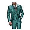 メンズスーツ2023到着コスチュームhommeマリエージピークラペル3ピ​​ースGroom Tuxedos Wedding for Men Custom Made（ジャケットパンツベスト）