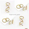 Anelli a fascia da donna placcati in oro 18 carati 2 mm argento argento arcobaleno tondo con zirconi cubici anello di eternità come anniversario gioielli Dhgarden Dhjwh