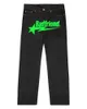 Herren Jeans Y2K Hip Hop Badfriend Brief Druck Baggy Black Hosen 2023 Harajuku Fashion Punk Rock Breite Fußhose Streetwear PKC3