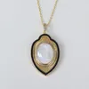 Ketten (5 teile/los) Natürliche Jungfrau Guadalupe Mutter Perle Shell Halskette Für Frauen Geschenk Medaille Mit CZ Stein