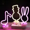 Nattljus Flamingo LED -lampor Neonljus Sign Bedroom Decor Neon Sign Night Lamp för rum Väggkonst Bar Party USB eller Batteridriven P230331