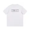 Herren T-Shirts Design Logo Briefdruck Kurzarm High Street Atmungsaktives T-Shirt Lässige Mode Paar Top Schwarz Weiß
