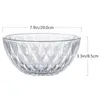 Bowls Bowl Soup Fruit Prep Ris Crystal Centerpiece Dinnerwear Kök smakar Punch Appetizer Snack Dip Serving Holder Nuts Noodles